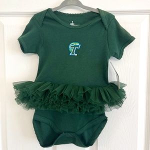 NWT Tulane onesie with tutu 6-9 months